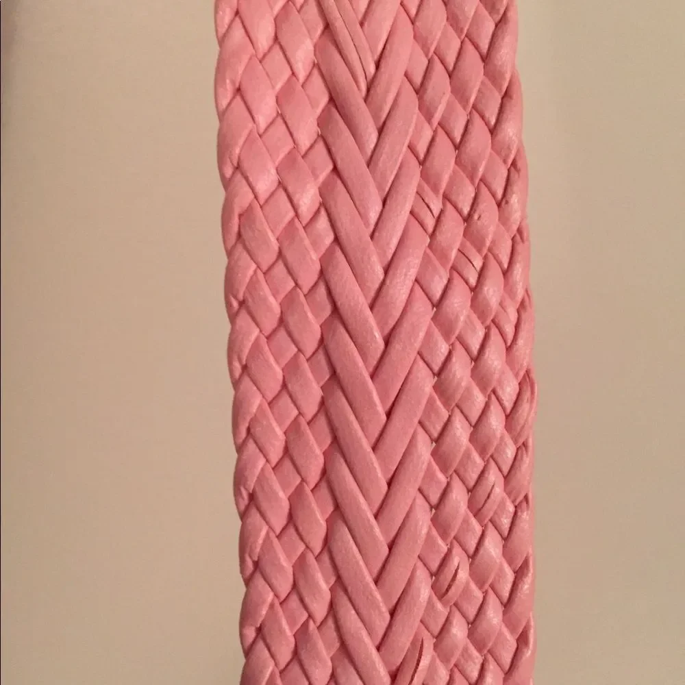 Pink Pleather Belt